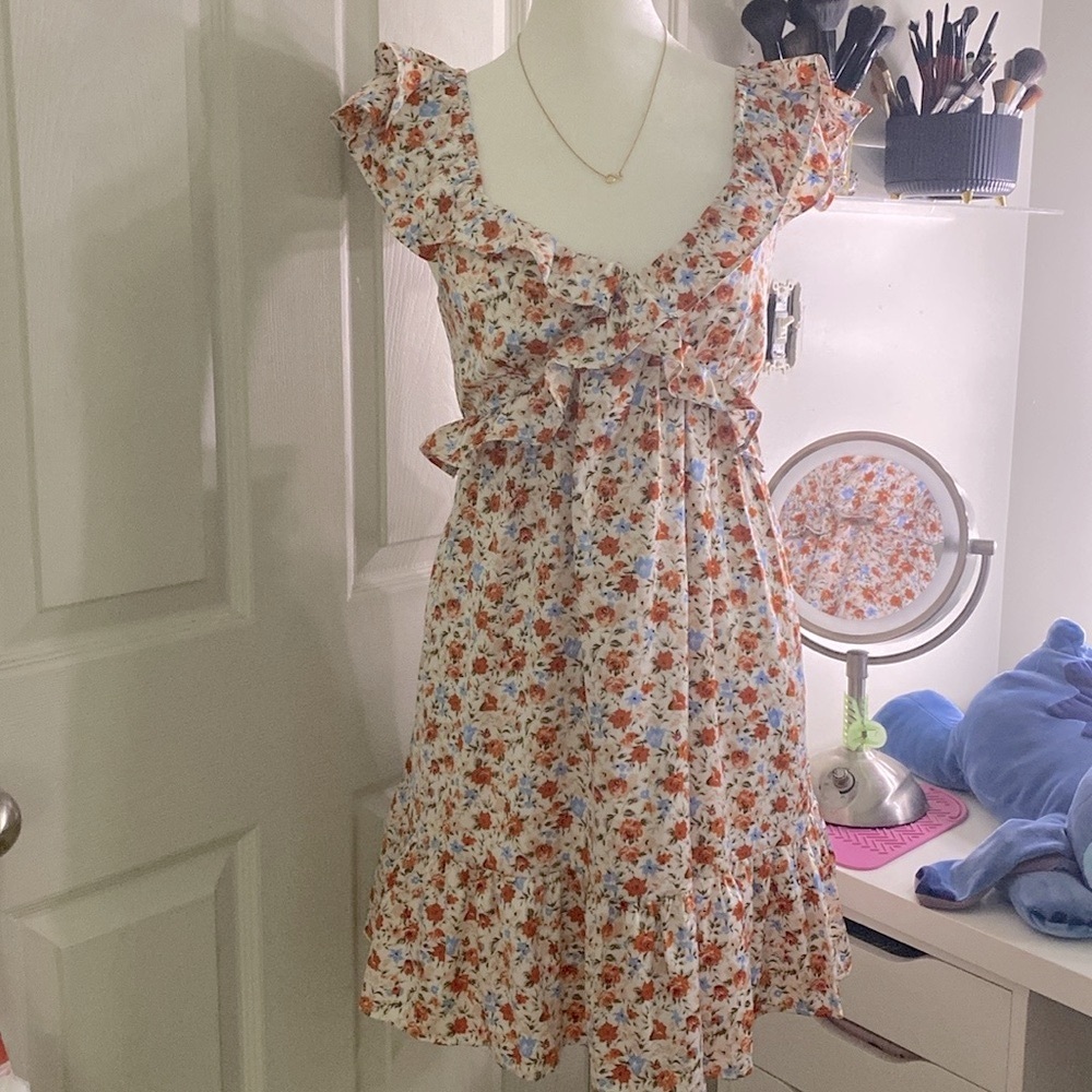 Floral Ruffle Dress